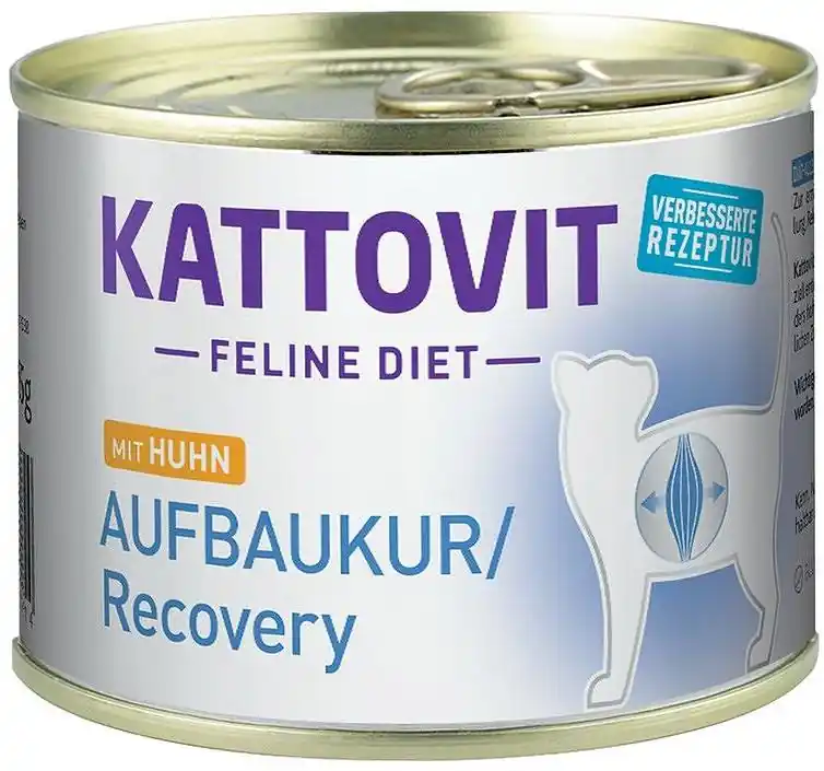 Tylko dziś Kattovit Feline Diet Aufbaukur/Recovery z kurczakiem (Huhn) Mokra Karma dla kota op. 185g