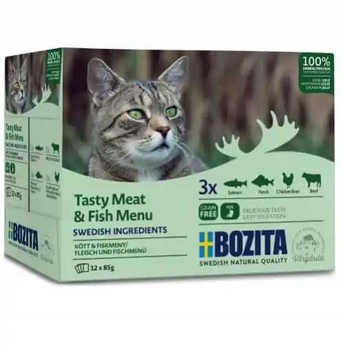 Bozita Multibox mi臋so i ryba w galarecie 12x85g Super okazja