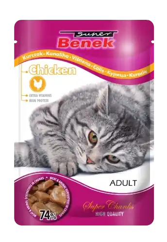 Super Benek Adult kurczak mokra karma dla kota saszetka drobiowa 100 g Najlepsza cena