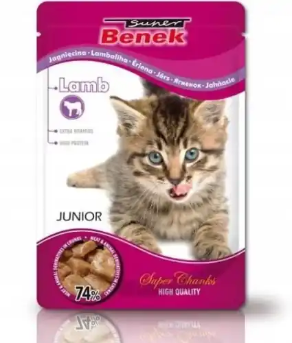 Wyprzedaż Super Benek Junior z Jagni臋cin膮 Saszetka 100g