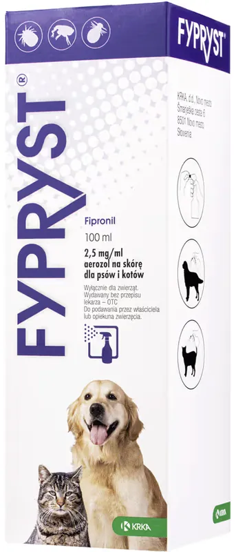 KRAKA Fypryst Spray na kleszcze i pchły dla psa i kota op. 100ml Dodaj do koszyka