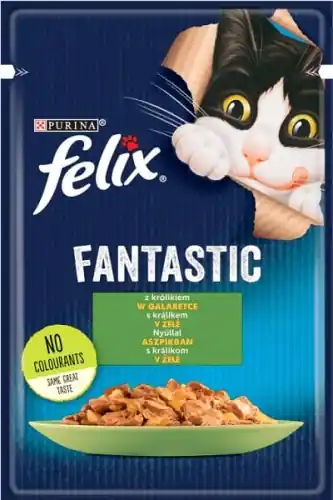 Felix Fantastic Kr贸lik w galaretce saszetka 85g Do wyczerpania zapasów