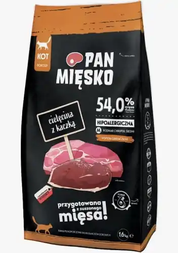 Rabat Pan Mi臋sko Karma dla kota Ciel臋cina z kaczk膮 M 1,6 kg