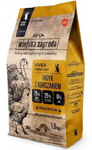 Wiejska Zagroda Indyk z kurczakiem koci臋ta 1,6kg Hit cenowy