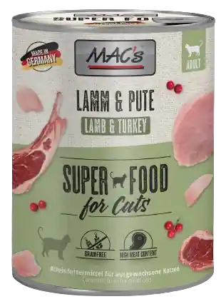 Oferta Mac‘s Adult Jagnięcina z indykiem Mokra Karma dla kota op. 800g