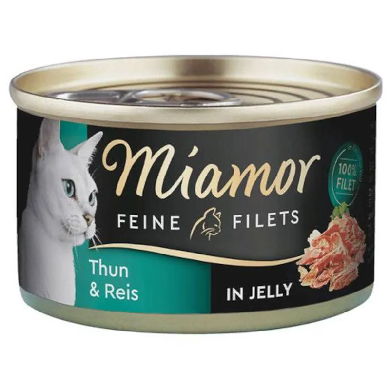 Kup online Miamor Feine Filets Adult Tuńczyk i ryż Mokra Karma dla kota op. 100g Puszka