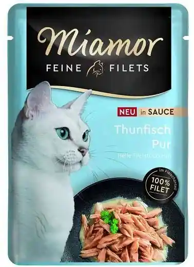 Miamor Feine Filets Adult Tuńczyk w sosie Mokra Karma dla kota op. 100g SASZETKA Wyjątkowa oferta