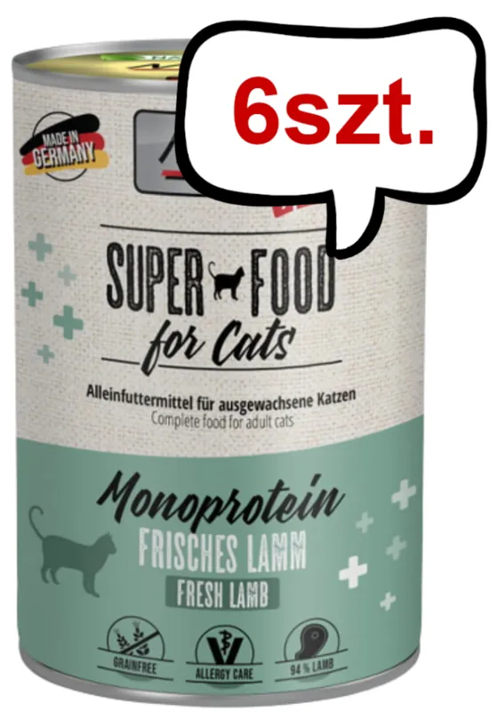Mac‘s Monoprotein Jagnięcina Mokra Karma dla kota op. 400g Pakiet 6szt. Dostępne od ręki