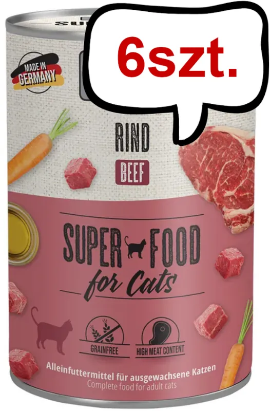 Mac‘s Monoprotein Wołowina Mokra Karma dla kota op. 400g Pakiet 6szt. Tylko dziś