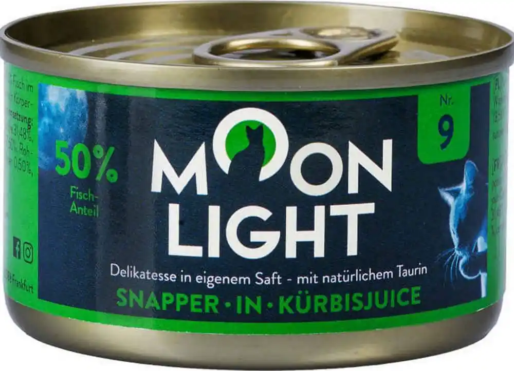 Hit sprzedaży Moonlight Dinner nr 9 Lucjan, dynia Mokra Karma dla kota op. 80g