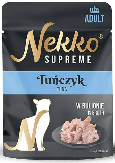 Super okazja Nekko Supreme Adult Tuńczyk w bulionie Mokra Karma dla kota op. 70g