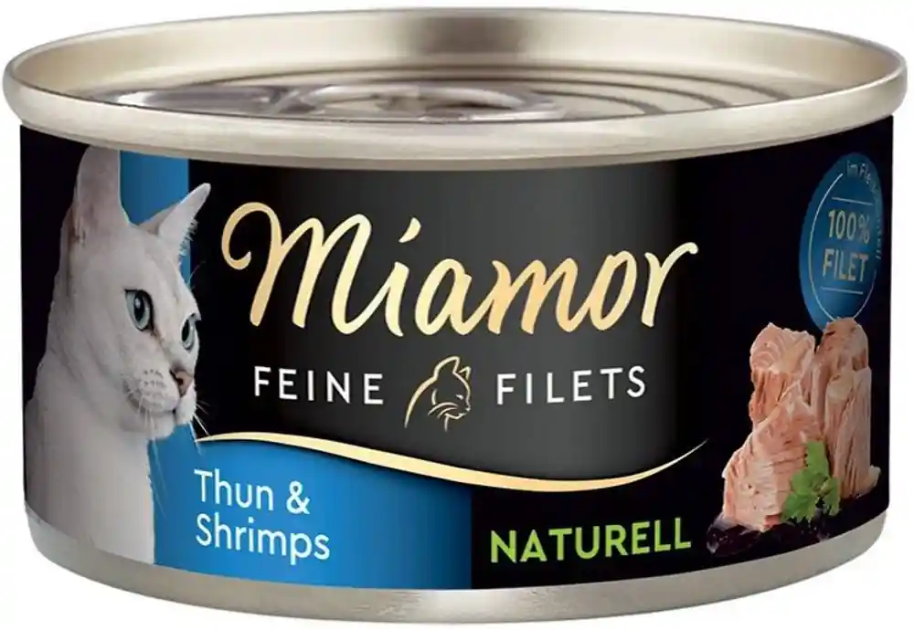 Zamów dziś Miamor Feine Filets Naturell Adult Tuńczyk i krewetki Mokra Karma dla kota op. 80g