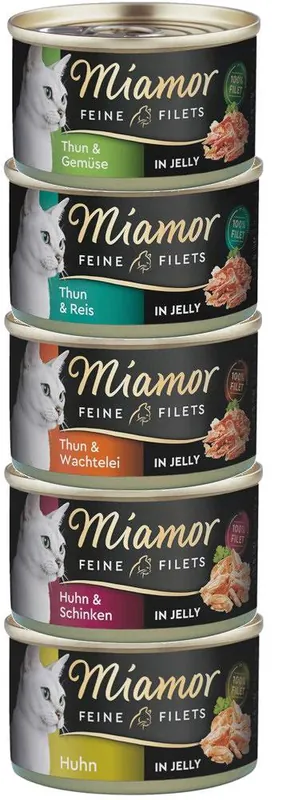 Miamor Feine Filets Pakiet degustacyjny Puszka op. 10x100g Tylko do końca tygodnia