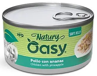 Nie przegap Oasy Adult Natury Chicken with Pineapple Mokra Karma dla kota op. 85g WYPRZEDAŻ