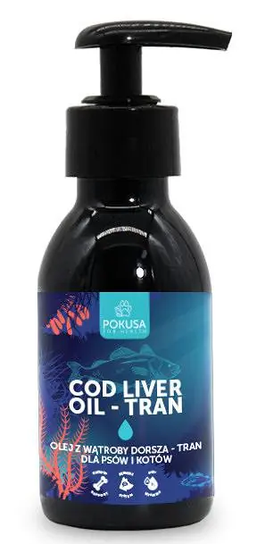Zamów teraz Pokusa Olej z wątroby dorsza dla psa i kota poj. 100ml