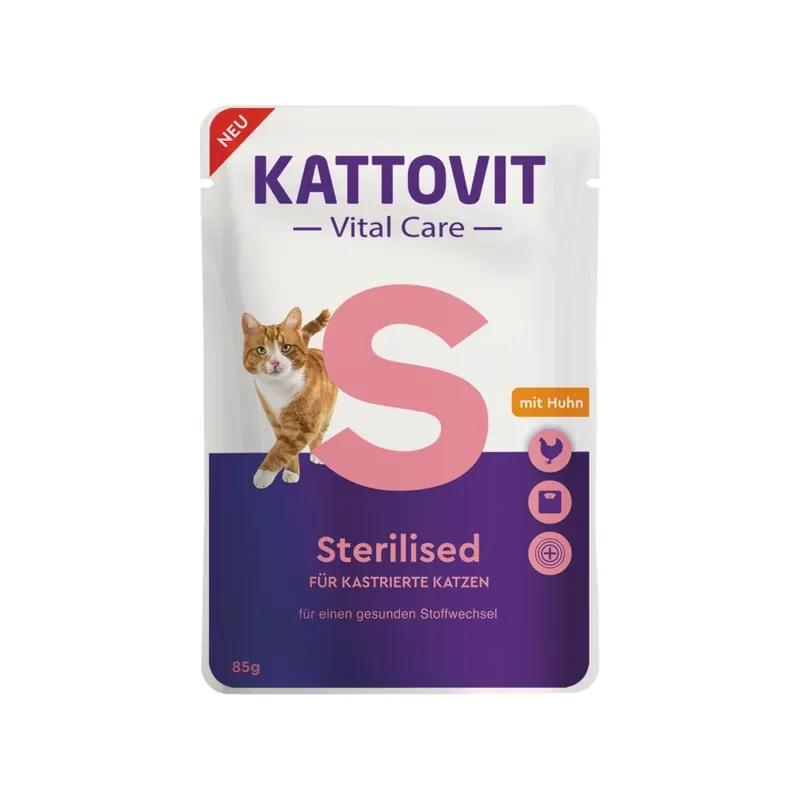 KATTOVIT VITAL CARE STERILISED SASZETKA 85G Wybór klientów
