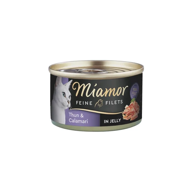 Okazja MIAMOR FINE FILETS galaretka w puszce 100g TUŃCZYK+KALMARY /24
