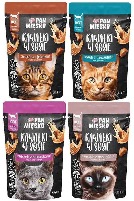 Sprawdź teraz Pan Mięsko Pakiet degustacyjny Mokra Karma dla kota op. 12x85g