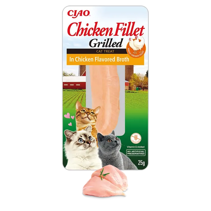 CIAO INABA CAT CHICKEN FILLET IN CHICKEN BROTH 25G Wyprzedaż