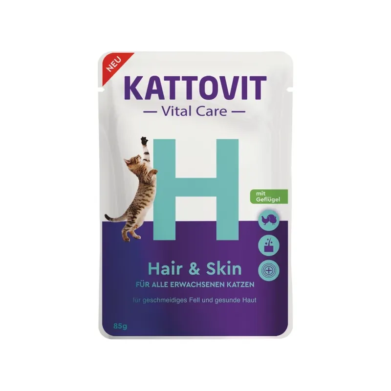 KATTOVIT VITAL CARE HAIR&SKIN SASZETKA 85G Oferta czasowa