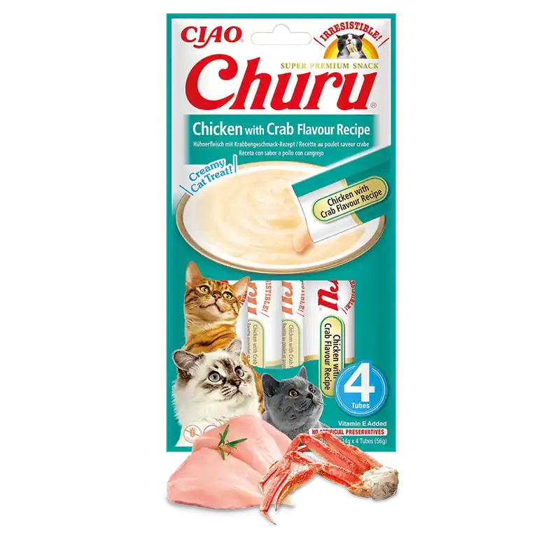 CIAO INABA CAT CHURU CHICKEN WITH CRAB 56G Okazja