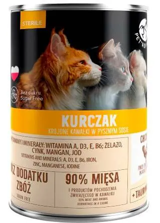 Tylko dziś Pet Republic Adult Sterile Kurczak Mokra Karma dla kota 400g
