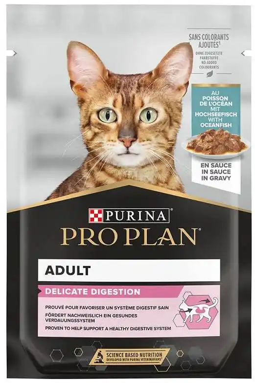 Pro Plan Cat Delicate Adult Ryby oceaniczne Mokra Karma dla kota op. 85g Najlepsza cena