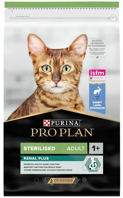 Pro Plan Cat Sterilised Renal Plus z Królikiem Sucha Karma dla kota op. 10kg + Podkładka pod Miskę GRATIS Zniżka