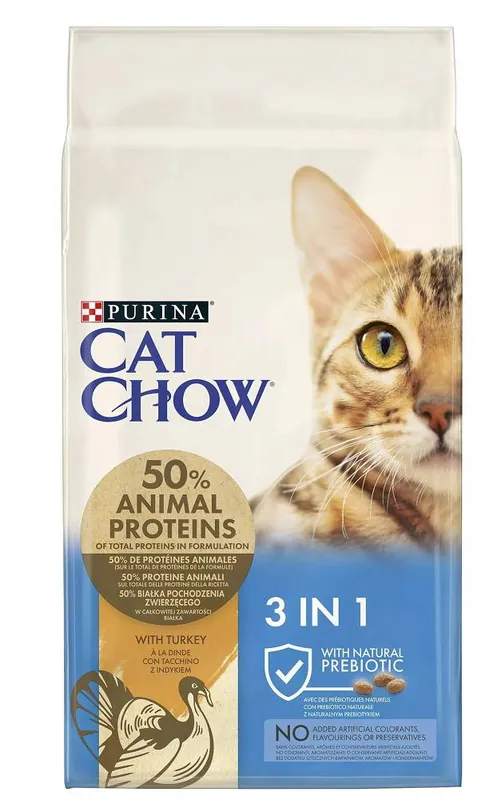 Purina Cat Chow Adult Special Care 3w1 Sucha Karma dla kota op. 2x15kg MEGA-PAK + Rękawica Pielęgnacyjna GRATIS Dostępne od ręki