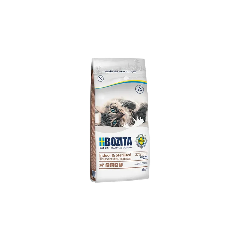Dodaj do koszyka Bozita INDOOR & STERILISED Z RENIFEREM 10 kg
