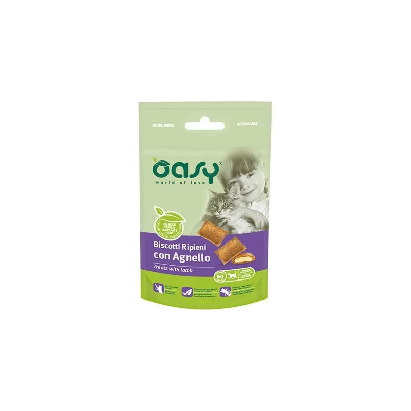 OASY CIASTECZKA KOT - JAGNIĘCINA 60G Szybka dostawa