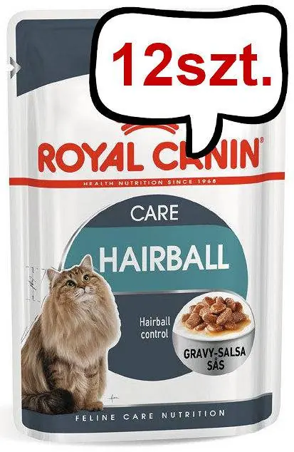 Royal Canin Hairball Care w sosie Mokra Karma dla kota op. 85g Pakiet 12szt. Promocja