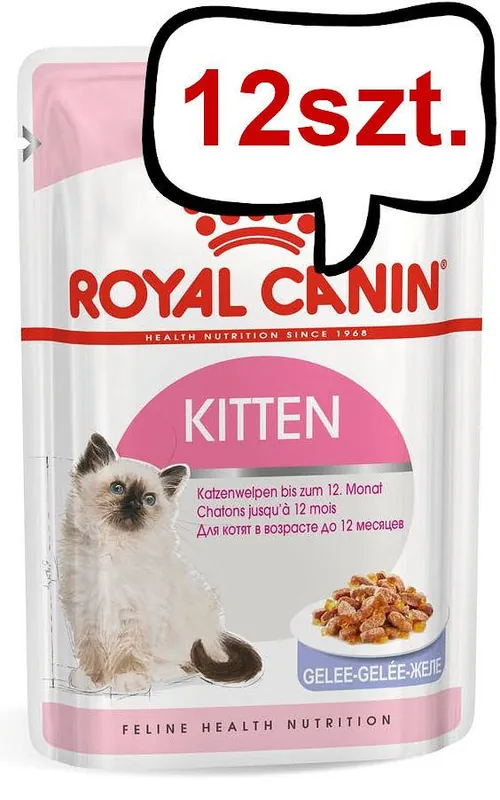 Dodaj do koszyka Royal Canin Kitten w galaretce Mokra Karma dla kociąt op. 85g Pakiet 12szt.