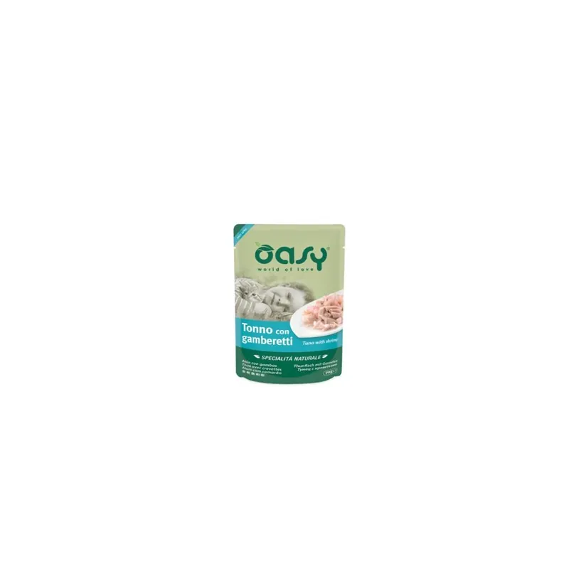 OASY NATURAL SASZETKA - TUŃCZYK Z KREWETKAMI 70G Zniżka