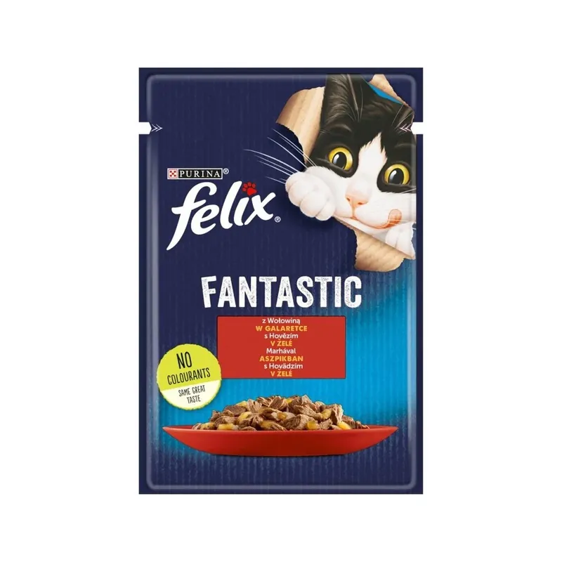 Wyjątkowa oferta Felix® Fantastic z wołowiną w galaretce 85 g