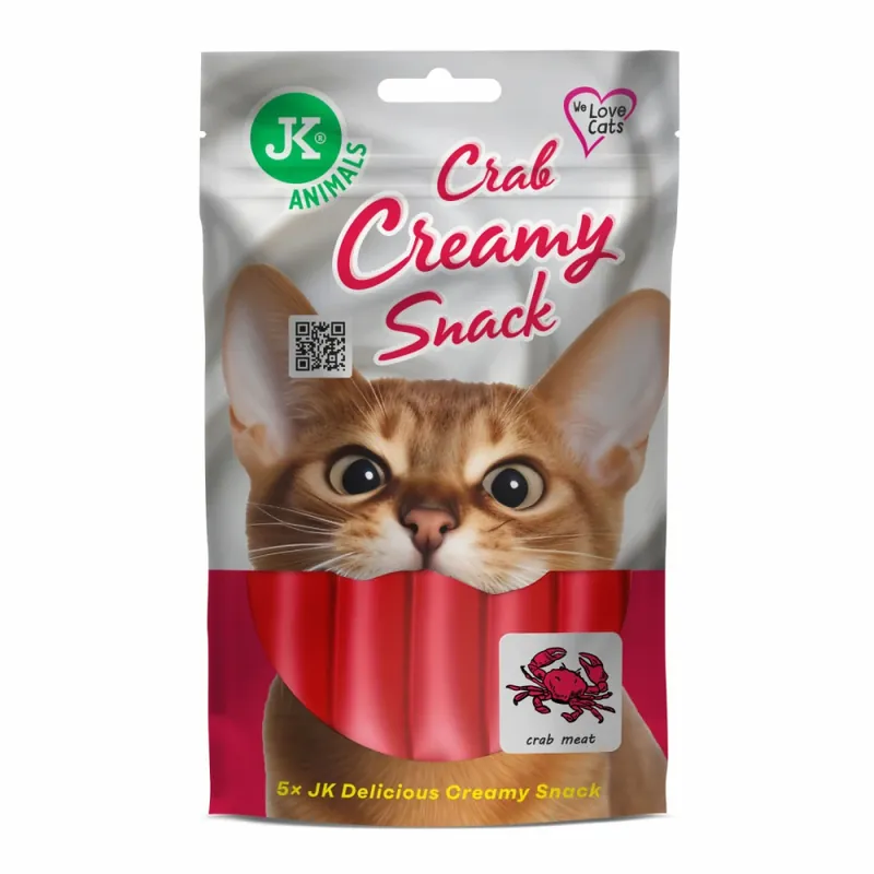 JK Animals Kremowy przysmak Krab 5x15 g (przekąska dla kota) Sprawdź teraz