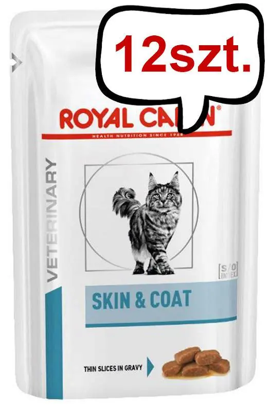 Promocja Royal Canin Vet Skin&Coat Mokra Karma dla kota op. 85g Pakiet 12szt.