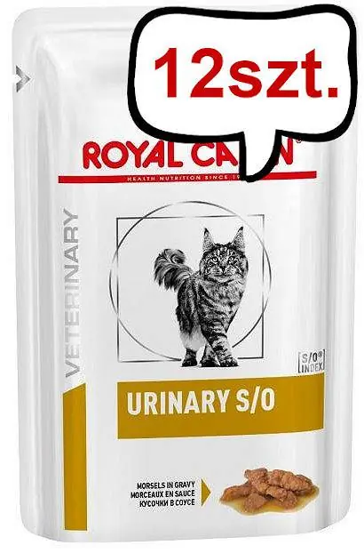 Royal Canin Vet Urinary S/O Mokra Karma dla kota op. 85g Pakiet 12szt. Rabat