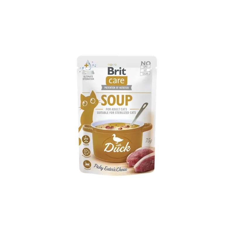 Brit Care Cat Soup with Duck 75 G Nowy