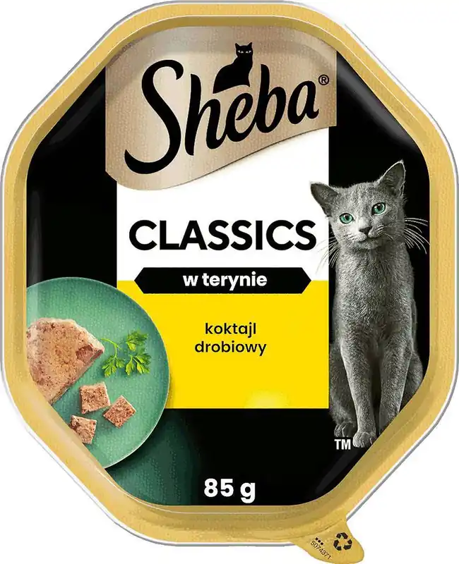 Bezpieczne zakupy Sheba Classics in Pastete Adult Koktajl Drobiowy Mokra Karma dla kota op. 85g