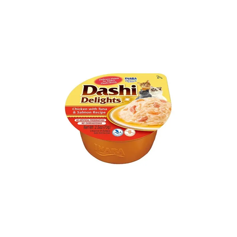 Inaba Cat Dashi Delights Chicken Tuna Salmon 70g Promocja