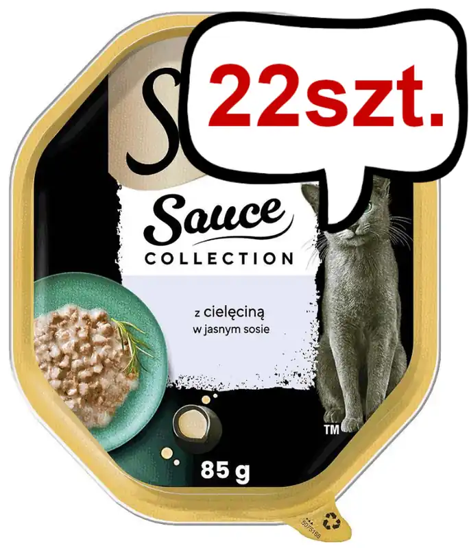 Taniej Sheba Selection in Sauce Adult Cielęcina Mokra Karma dla kota op. 85g Pakiet 22szt.