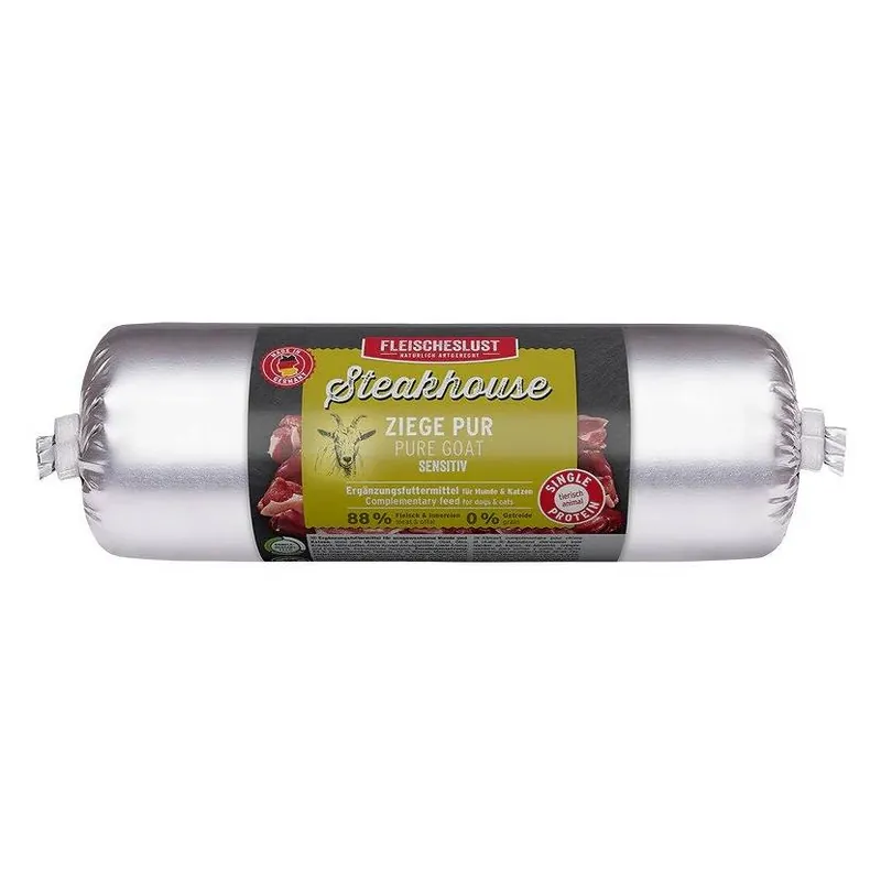 Nie przegap Steakhouse Sensitive Pure Goat Mokra Karma dla psa op. 500g