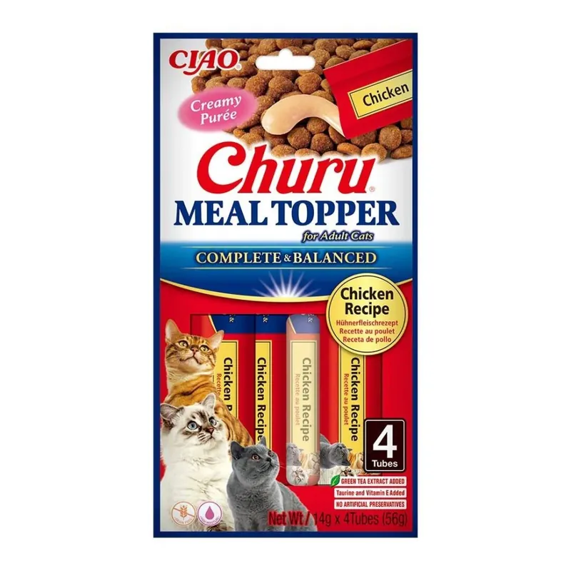 Tylko do końca tygodnia Inaba Cat Meal Topper Chicken Recipe4x14g (56g)