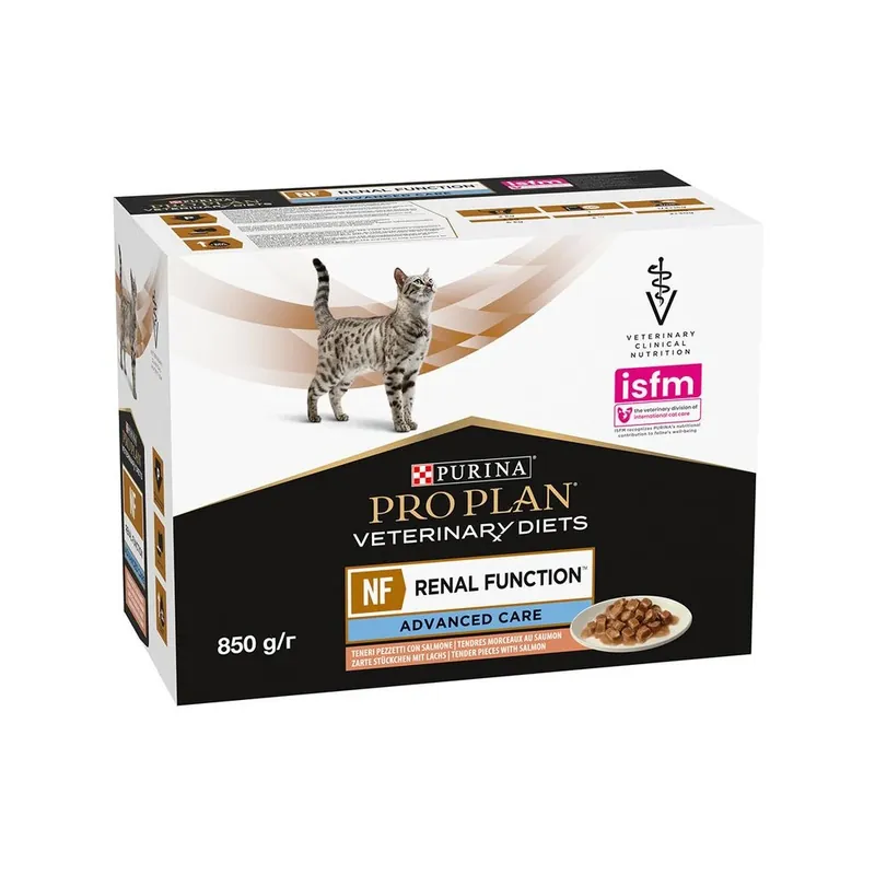 Hit cenowy PURINA PRO PLAN Veterinary Diets Feline NF Advance Care, łosoś 10 x 85 g