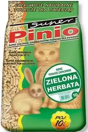 Kup online Super Pinio Żwirek drzewny Naturalny zapach zielona herbata dla zwierząt domowych poj. 10l WYPRZEDAŻ