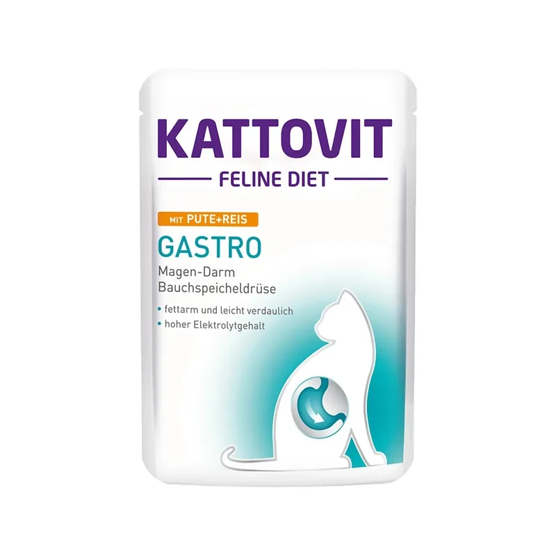 Kattovit Feline Diet Gastro Indyk z ryżem 85 g (karma mokra dla kota) Tylko dziś