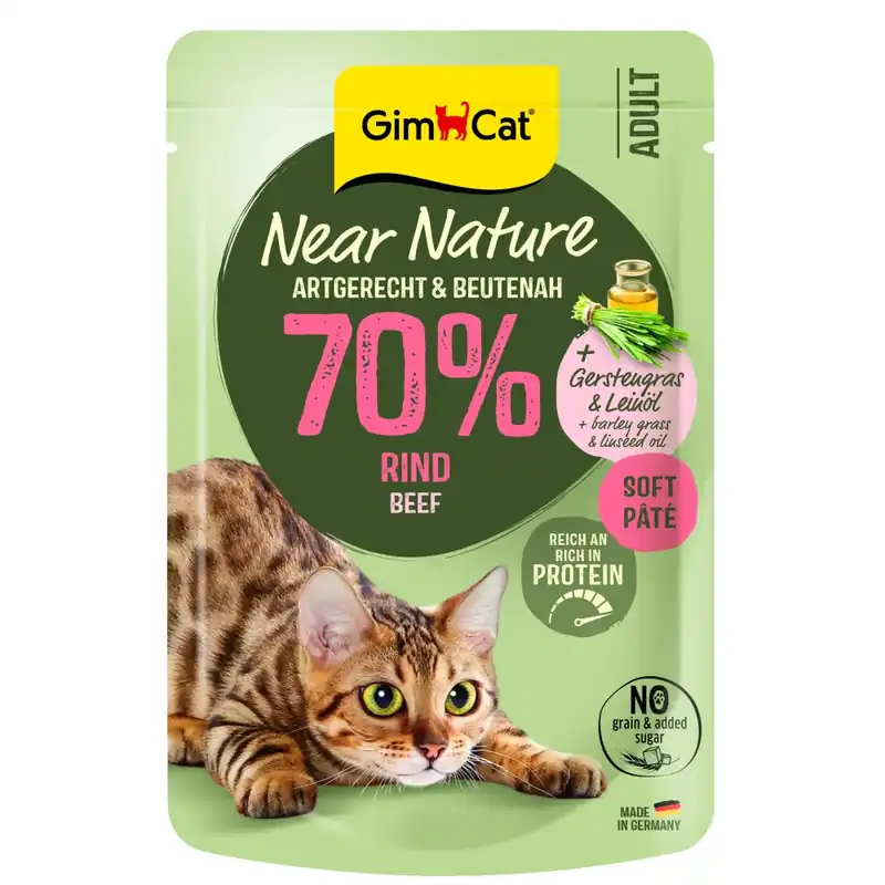GimCat Near Nature wołowina 85g Ostatnie sztuki