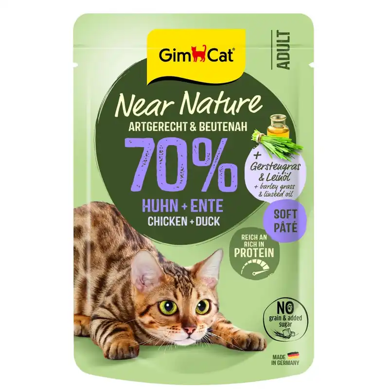 Ograniczona ilość GimCat Near Nature kurczak i kaczka 85g