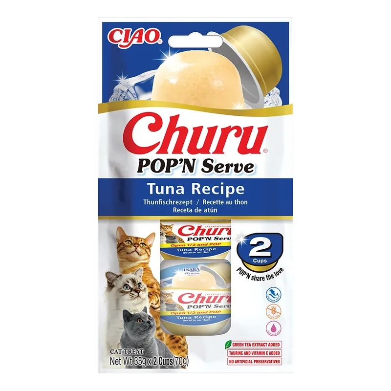 Ciao Inaba Churu Pop’n Serve Tuńczyk 70 g (2x35 g) przysmak dla kota Oferta